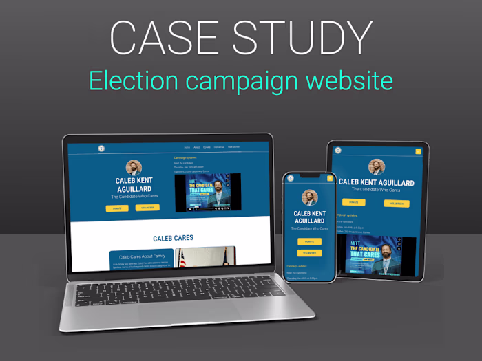 Election campaign website 