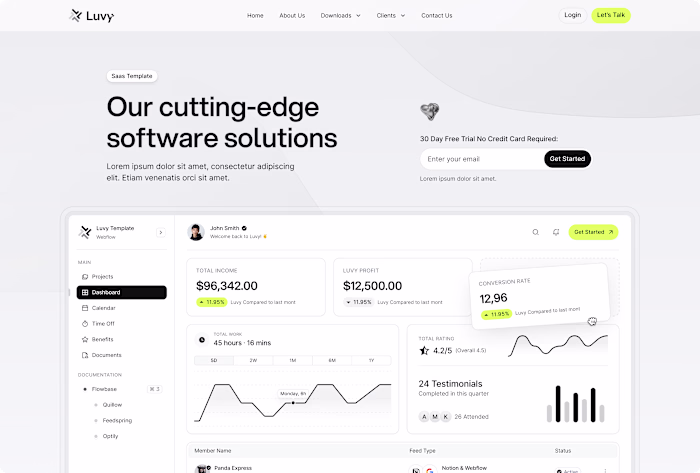 Luvy Saas Template Development