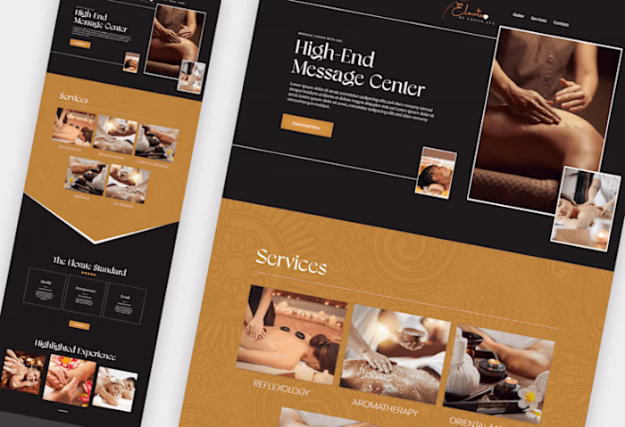 Spa & Massage Center Website