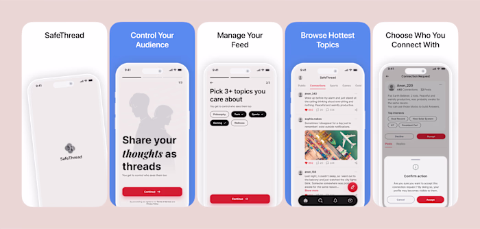 Explore SafeThread: Anonymous Mobile App for Meaningful Threads