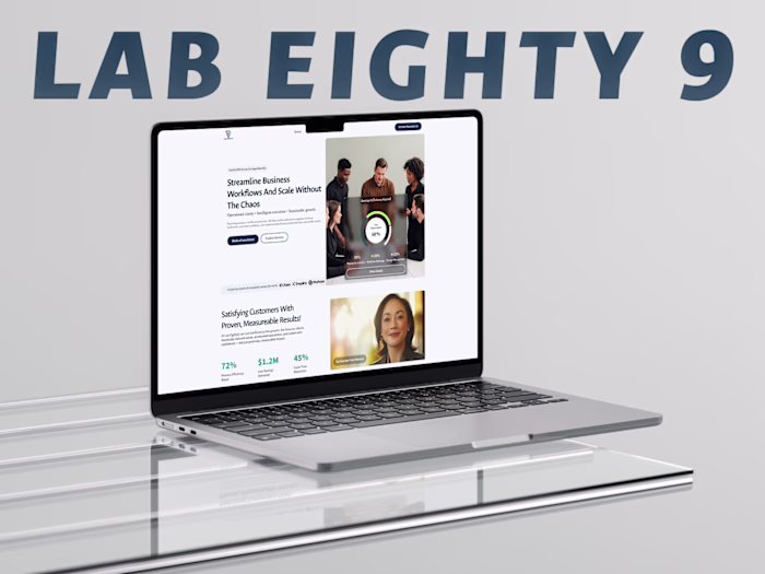 Lab Eighty9 - Framer Business Website Design