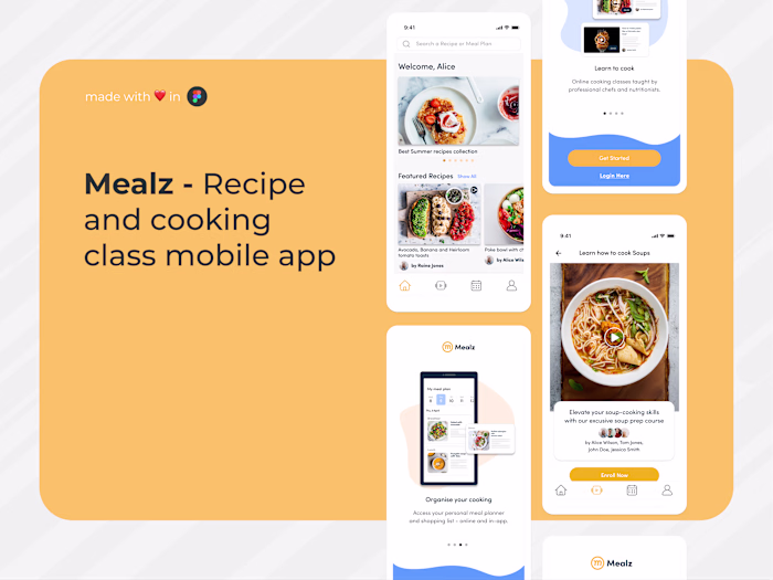 Mealz iOS App - Cooking at home made simple