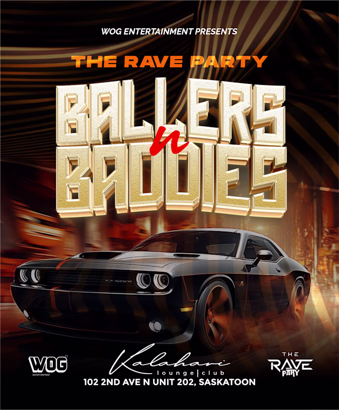 Rave Party Ballers n Baddies Flyer Design