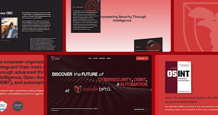 Wix Studio Website for Cybersecurity Services Platform