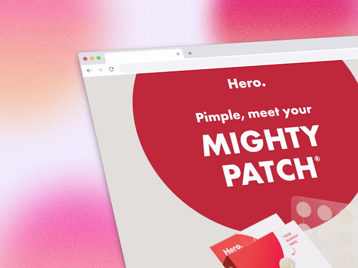 Mighty Patch Landing Page Design in Pagedeck