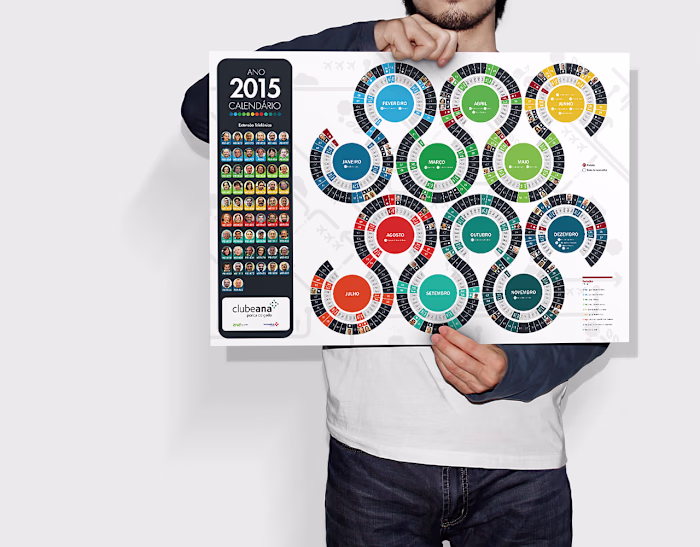 Ana Aeroportos | Desk Calendar Design