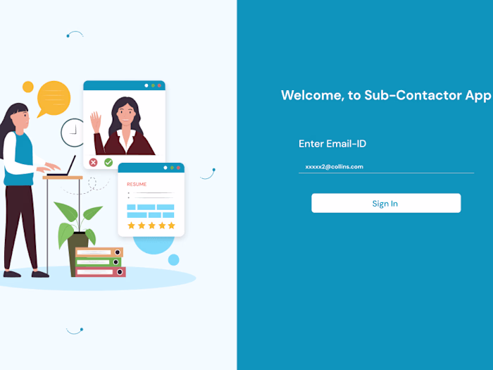 Hiring Sub-Contractor App