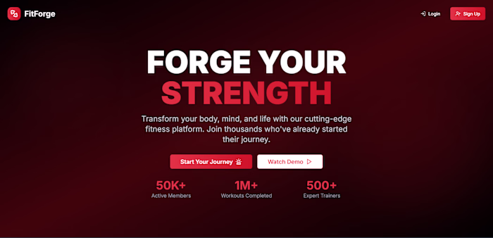 Modern Gym Website UI & Frontend (Next.js)
