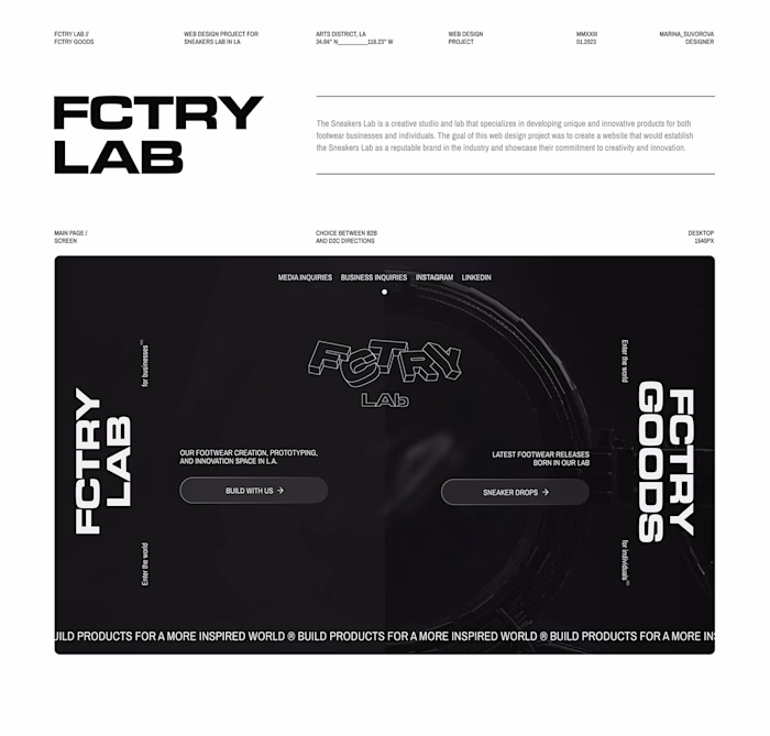Sneakers lab // E-commerce