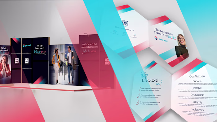 Genpact booth and print