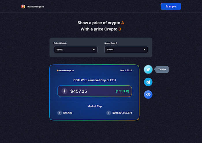 A custom crypto converter