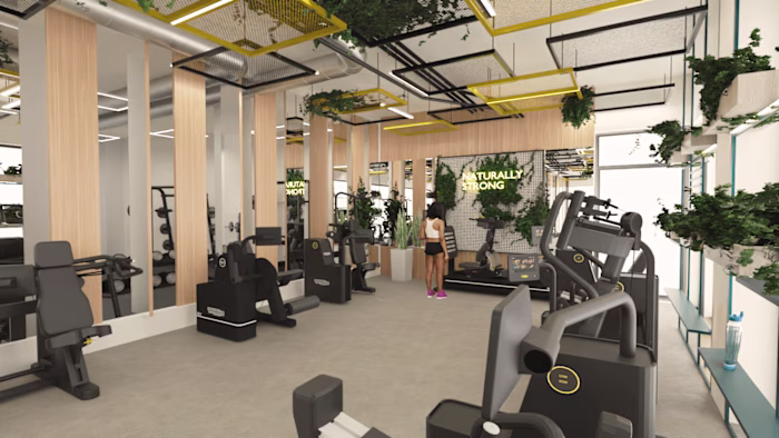 Exclusive fitness facility | Interior design 