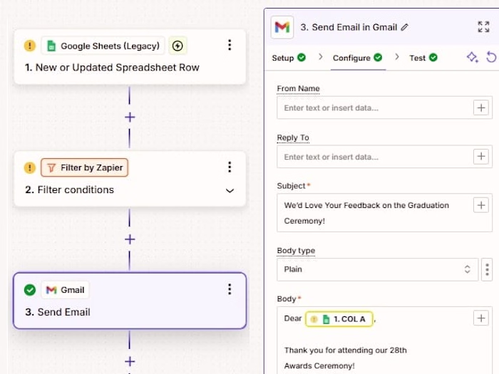 Streamlined Event Feedback Automation