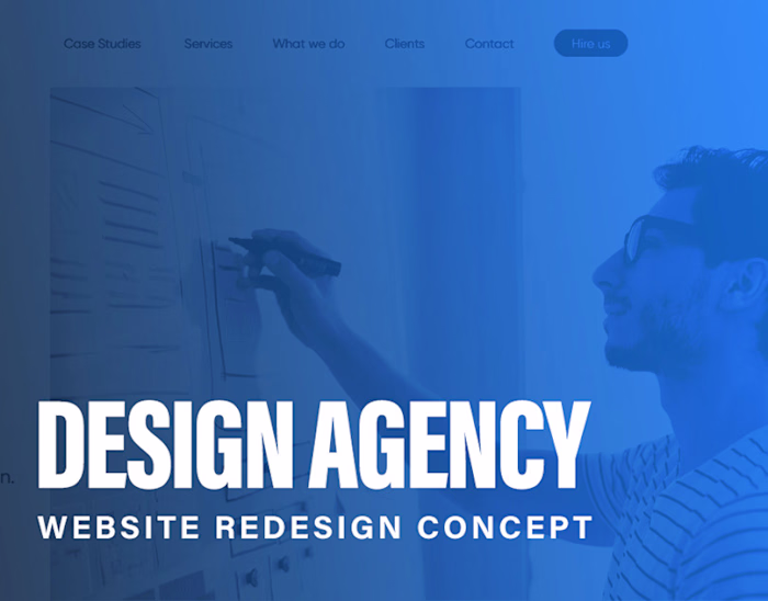 Digital Agency Website Design Concept