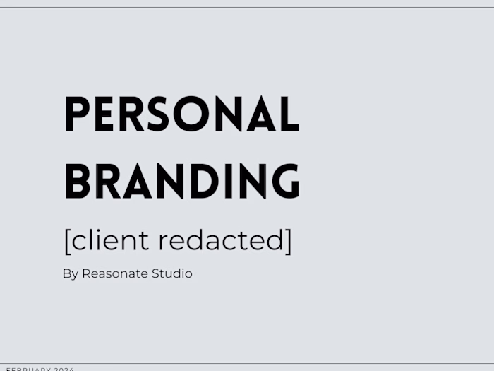 Personal Brand Strategy for New Entrepreneur 