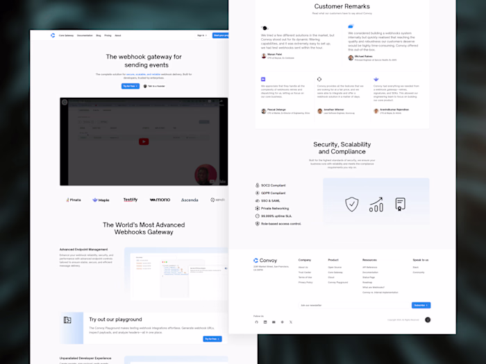 Website Development for Convoy (YC W22)