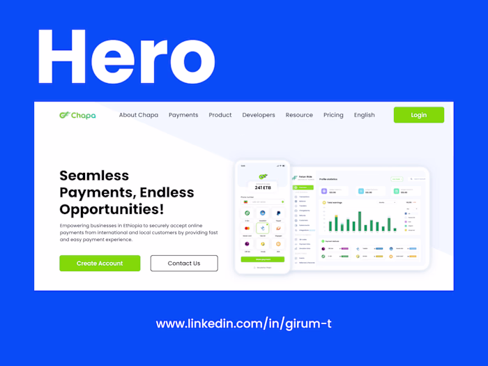 Chapa Homepage Redesign