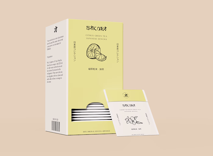 Sakura Sencha Packaging Design