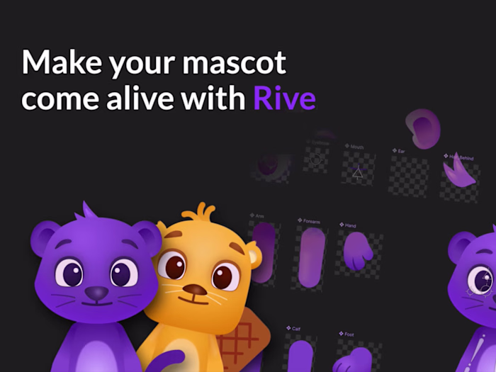 Realtime animated Mascots