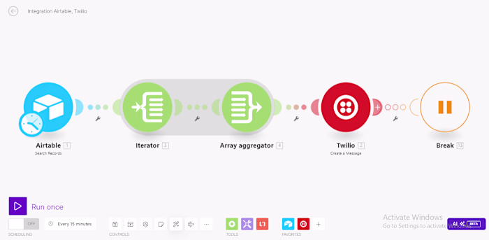 Bulk Messaging Automation with Airtable, Twilio, and Make