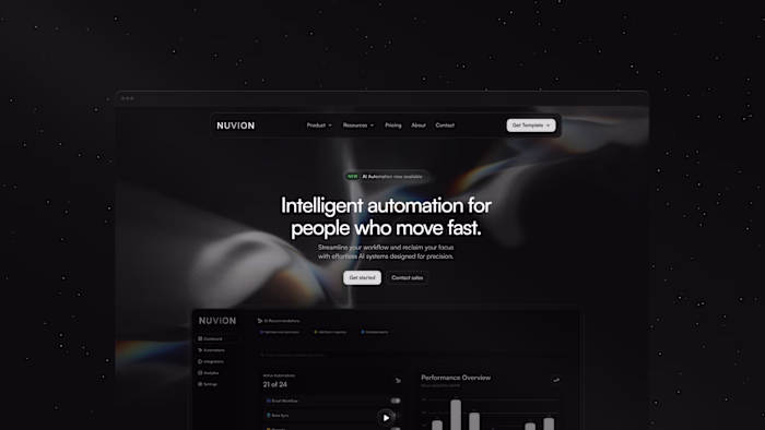 Nuvion - A Scalable SaaS Template for Startups