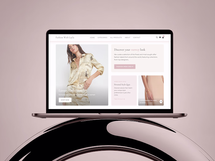 Fashion with Layla - E-commerce Website Design