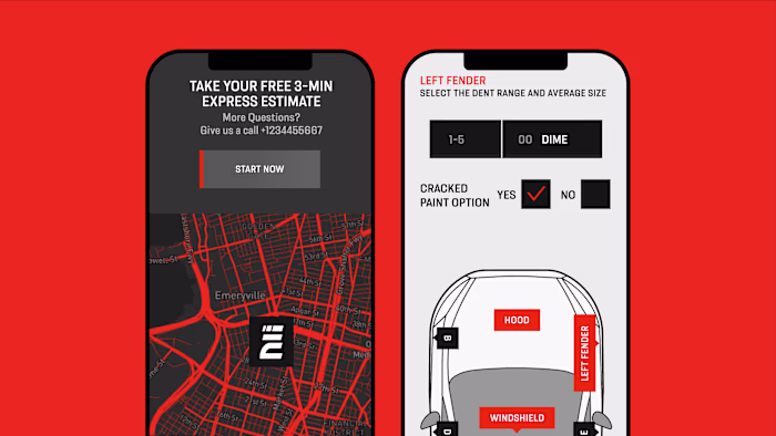 Express Auto Hail Repair — Logo and Brand Identity Design