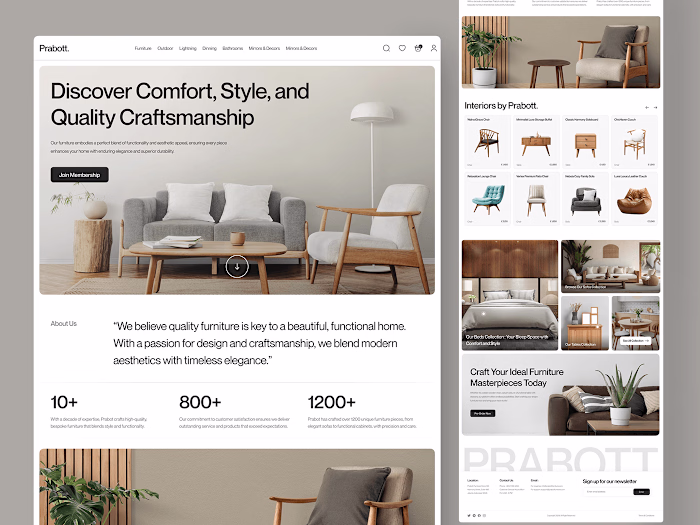 Prabott. - Furniture Landing Page