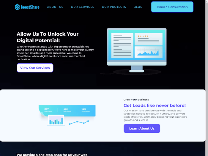 Web Development, SEO Services and Digital Marketing - BoostShar…