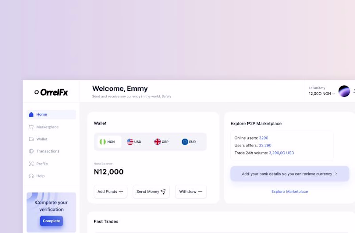 Secured an Angel Investor by Designing OrrelFX P2P Platform
