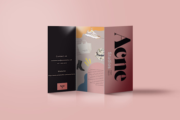 Acne Studios Brochure Design