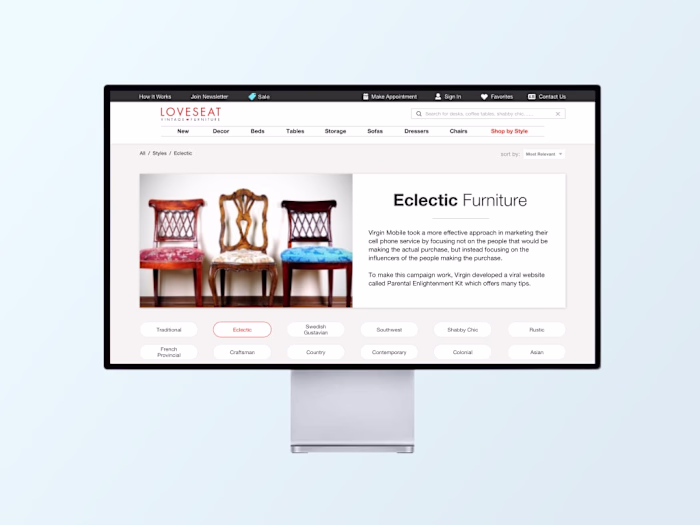 🛋️ From In-Person to an E-Commerce Shopping Experience