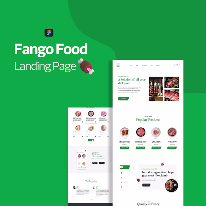 Fango Food - Landing Page