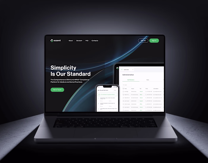 UX/UI Website Design for Healthcare SaaS Platform
