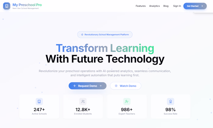 Pre-School Admissions Optimization Platform