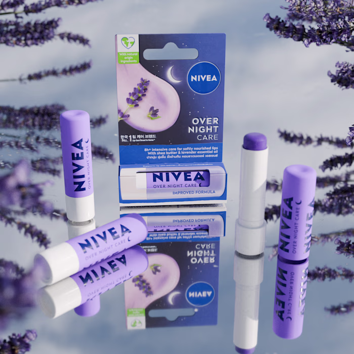 Nivea Lip Balm Overnight Care | 3D Product Render