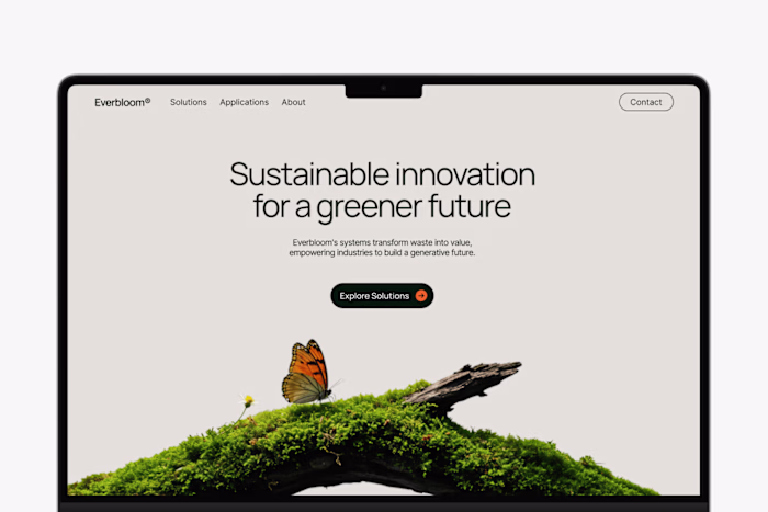 Web design exploration inspired by nature