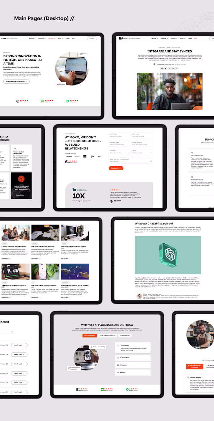 Web Design for Digital Agency