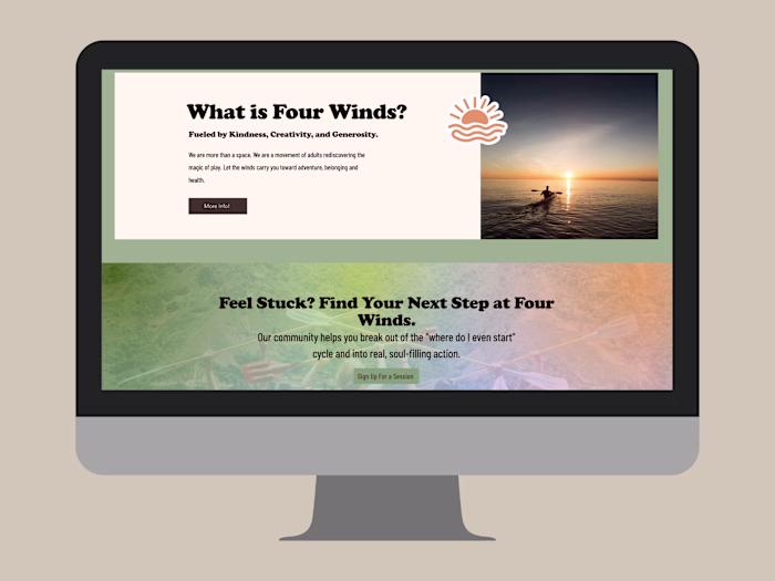 Designing the Four Winds website allowed me to bring a missi...