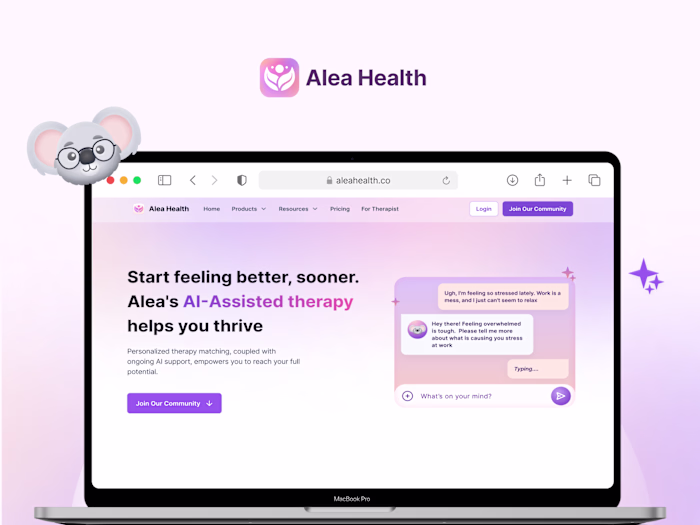 AleaHealth - AI-assisted virtual mental health clinic
