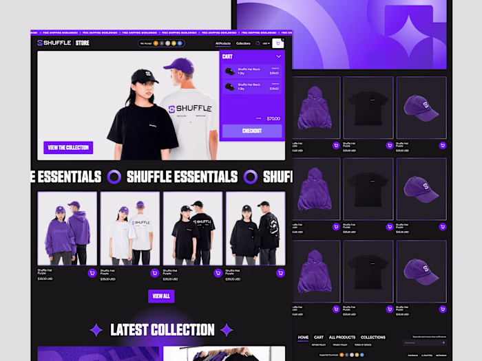 Shuffle | Custom Shopify Web3 Streetwear Brand