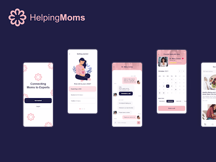 Designing User-Centric Experience App for Moms