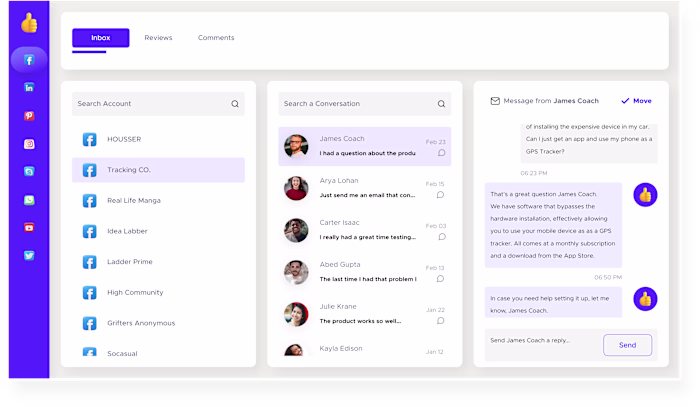 ThumbTack SaaS - Social Media Management Web Ap
