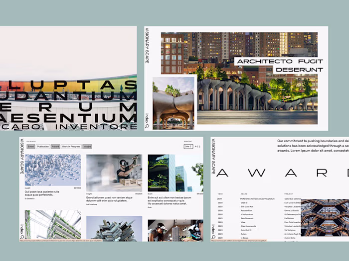 Visionary Scape: Untraditional Fluid Layout with Unique Dynamism