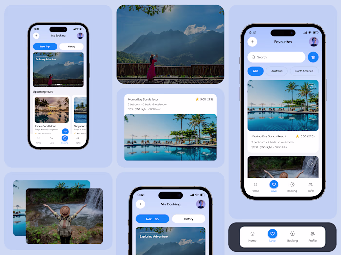 Modern Travel App Concept Design