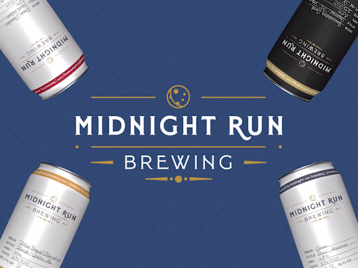 Midnight Run Brewing: Brand Refresh & Packaging System
