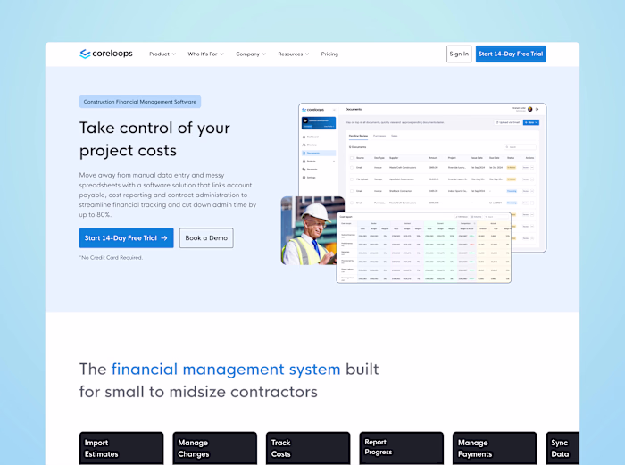 Coreloops Website Design