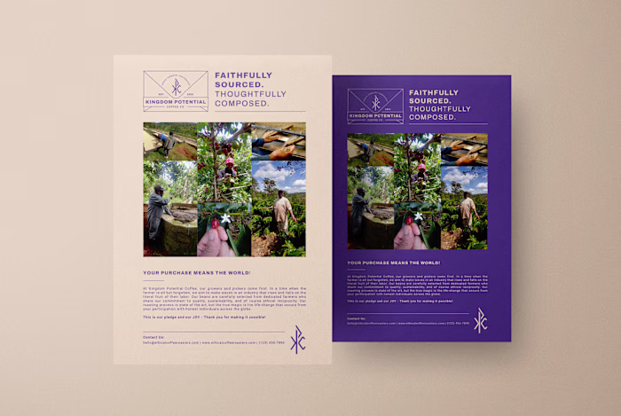 Logo and Brand Assets for Kingdom-Minded Coffee Company