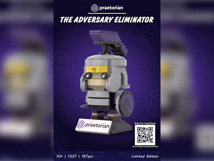 Pretorian packaging sticker design