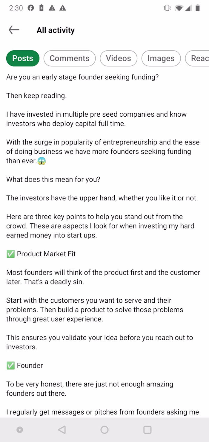 Are you an early stage founder seeking funding? Then keep readi…